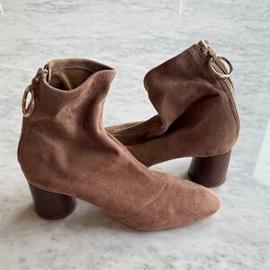 Zara Faux Suede Booties
